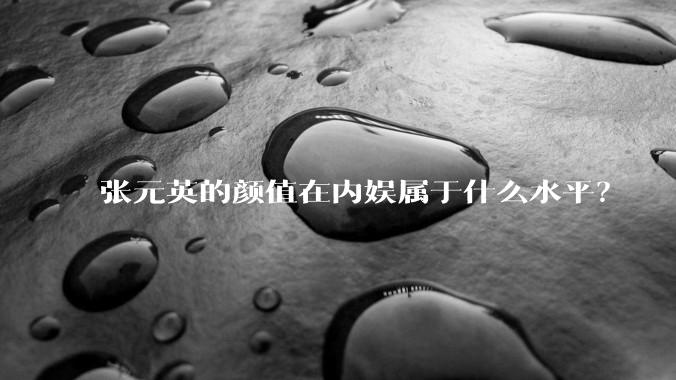 张元英的颜值在内娱属于什么水平?