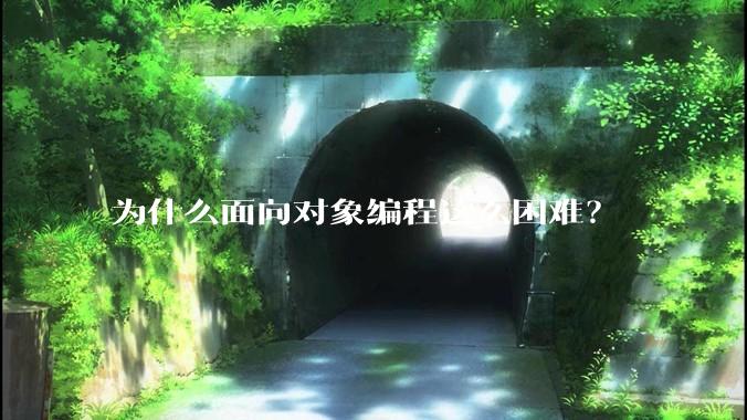 为什么面向对象编程这么困难?