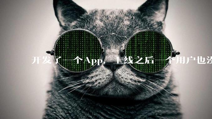 开发了一个App,上线之后一个用户也没有怎么办?