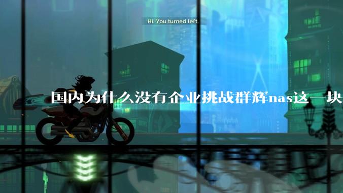 国内为什么没有企业挑战群辉nas这一块市场?