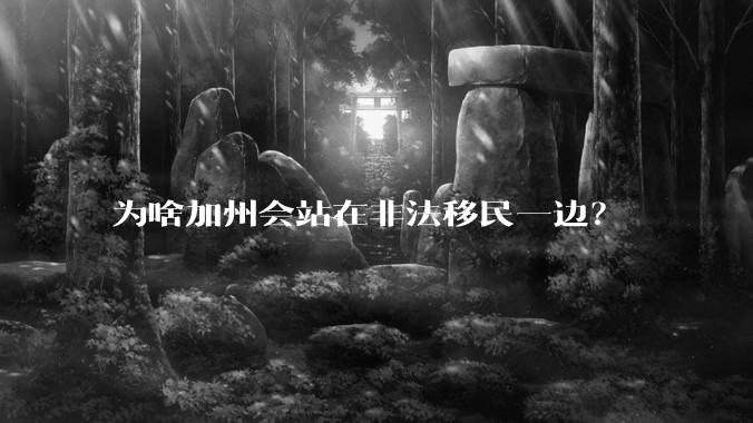 为啥加州会站在非法移民一边?
