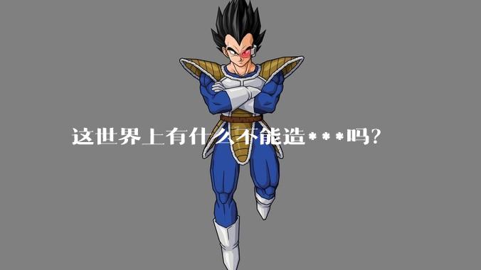 这世界上有什么不能造***吗?